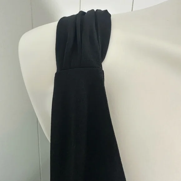 Max and Cleo black Silver Sleeveless V Neck Party Dress Sz 14 Cocktail - Picture 3 of 12